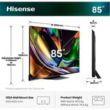 Hisense 85UR8DS RGB MiniLED, Televisore LED Nero/grigio scuro
