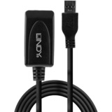 Lindy 43155 cavo USB USB 3.2 Gen 1 (3.1 Gen 1) 5 m USB A 5 Gbit/s Nero, Cavo di prolunga Nero, 5 m, USB A, USB A, USB 3.2 Gen 1 (3.1 Gen 1), 5 Gbit/s, Nero