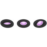 Philips Hue Faretto da incasso White & Color Ambiance Centura confezione da 3, Luce LED Nero
