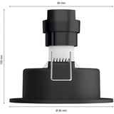 Philips Hue Faretto da incasso White & Color Ambiance Centura confezione da 3, Luce LED Nero
