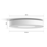 Philips Hue White & Color Ambiance Xamento Lampada da Soffitto L, Luce LED bianco