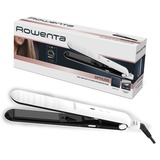Rowenta OPTILISS II Piastra per capelli Caldo Bianco, Raddrizzatore capelli bianco/Nero, Piastra per capelli, Caldo, Barra di scorrimento, A forma di canna dritta, Per tutti i tipi di capelli, Lungo, Medio, Basso