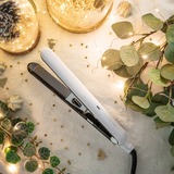 Rowenta OPTILISS II Piastra per capelli Caldo Bianco, Raddrizzatore capelli bianco/Nero, Piastra per capelli, Caldo, Barra di scorrimento, A forma di canna dritta, Per tutti i tipi di capelli, Lungo, Medio, Basso