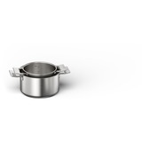 Siemens HZ9SE040 set di pentole 4 pz accaio, Acciaio inox, Acciaio inox, Acciaio inox, Vetro, 220 °C, Induzione