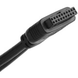 SilverStone FP32-E scheda di interfaccia e adattatore Interno USB 3.2 Gen 1 (3.1 Gen 1), Pannello frontale Nero, Parallelo, USB 3.2 Gen 1 (3.1 Gen 1), Audio in, Auoio out, Nero, 101,6 mm, 120 mm