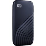 WD My Passport 1000 GB Blu, Disco a stato solido blu, 1000 GB, USB tipo-C, 3.2 Gen 2 (3.1 Gen 2), 1050 MB/s, Protezione della password, Blu