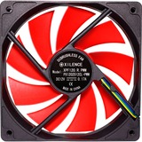 Xilence XPF120.R.PWM Case per computer Ventilatore 12 cm Nero, Rosso, Ventola Ventilatore, 12 cm, 1500 Giri/min, 28 dB, 57,9 pdc/min, Nero, Rosso