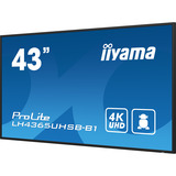 iiyama ProLite LH4365UHSB-B1, Public Display Nero