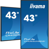 iiyama ProLite LH4365UHSB-B1, Public Display Nero
