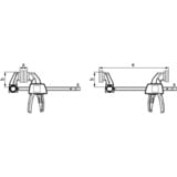 BESSEY Morsetto a una mano EZXL30-9 Nero/Rosso