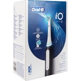 Braun Spazzolino Elettrico iO 3 Nero, 1 Testina, Spazzolino da denti elettrico Nero, 1 Testina, Adulto, Spazzolino rotante-oscillante, Cura quotidiana, Sensibile, Sbiancante, Nero, Bianco, 2 min, Nero