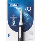 Braun Spazzolino Elettrico iO 3 Nero, 1 Testina, Spazzolino da denti elettrico Nero, 1 Testina, Adulto, Spazzolino rotante-oscillante, Cura quotidiana, Sensibile, Sbiancante, Nero, Bianco, 2 min, Nero