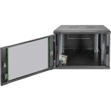 Digitus Alloggiamento a parete Serie Dynamic Basic - 600 x 600 mm (L x P), IT armadio Nero, Da parete, 9U, 60 kg, Lucchetti, 26 kg, Nero