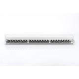 Digitus Cavo patch CAT 6A, classe EA, schermato, Patch Panel grigio, classe EA, schermato, Gigabit Ethernet, Cat6a, Grigio, Montaggio a rack, 1U, 1,5 mm