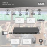 Digitus Splitter HDMI 8K, 1x4 Nero