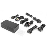 Digitus Switch KVM HDMI 4x 1 Nero