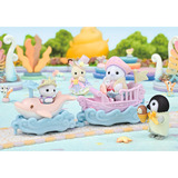 EPOCH Sylvanian Families - Set gioco parco divertimenti Giro sulle onde, Giochi di costruzione 