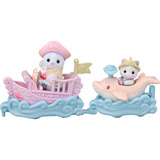 EPOCH Sylvanian Families - Set gioco parco divertimenti Giro sulle onde, Giochi di costruzione 
