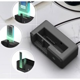 ICY BOX IB-2924MSCL-C31 USB 3.2 Gen 2 (3.1 Gen 1) Type-C Nero, Docking station Nero, HDD, SSD, M.2, SATA, 2.5,3.5,M.2, USB 3.2 Gen 2 (3.1 Gen 1) Type-C, Nero, Alluminio, Plastica