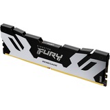 Kingston FURY FURY 96GB 6400MT/s DDR5 CL32 DIMM (Kit da 2) Renegade Silver XMP, Memoria argento/Nero, 96 GB, 2 x 48 GB, DDR5, 288-pin DIMM