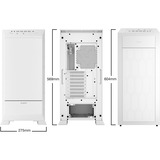 be quiet! BGW51 computer case Tower Bianco, Torre grande telaio bianco, Tower, PC, Bianco, ATX, EATX, micro ATX, Mini-ATX, XL-ATX, Alluminio, Gaming