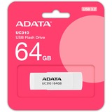 ADATA UC310 unità flash USB 64 GB USB tipo A 3.2 Gen 1 (3.1 Gen 1) Bianco, Chiavetta USB bianco, 64 GB, USB tipo A, 3.2 Gen 1 (3.1 Gen 1), 100 MB/s, Girevole, Bianco
