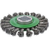 Bosch 2 608 620 733 accessorio per smerigliatrice Disco di pulizia, Pennello Disco di pulizia, Acciaio inox, 11,5 cm, Bosch, Verde, Acciaio inox, 12500 Giri/min