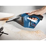 Bosch GAS 10,8 V-LI aspirapolvere senza filo Blu Senza sacchetto, Aspirapolvere portatile blu, 8 V-LI, Secco, Filtro, 900 l/min, Senza sacchetto, Blu, 77 mm