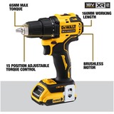 DEWALT DCD708D2T-QW cacciavite elettrico e avvitatore a impulso 1650 Giri/min Nero, Giallo, Trapano avvitatore giallo/Nero, Cacciavite elettrico, Impugnatura a pistola, Nero, Giallo, 1650 Giri/min, 450 Giri/min, 26 Nm