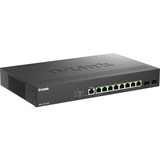 D-Link DMS-1250-10SP/E switch di rete Gestito 2.5G Ethernet (100/1000/2500) Supporto Power over Ethernet (PoE) Nero, Interruttore Nero, Gestito, 2.5G Ethernet (100/1000/2500), Supporto Power over Ethernet (PoE), Montaggio rack