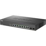 D-Link DMS-1250-10SP/E switch di rete Gestito 2.5G Ethernet (100/1000/2500) Supporto Power over Ethernet (PoE) Nero, Interruttore Nero, Gestito, 2.5G Ethernet (100/1000/2500), Supporto Power over Ethernet (PoE), Montaggio rack