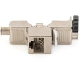 Digitus DN-93617 modulo Keystone, Modulo di Keystone argento/Bianco, Argento, Rj-45, 19 g