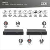 Digitus Set extender KVM HDMI 4K HDBaseT 2.0, Estensione HDMI Nero