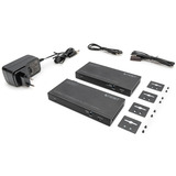 Digitus Set extender KVM HDMI 4K HDBaseT 2.0, Estensione HDMI Nero