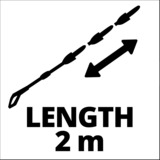 EINHELL 4144024 accessorio per lavaggio a pressione, Estensione Nero/Argento, Einhell, Nero, Grigio, 1,03 kg, 5 pz, 63 mm, 110 mm