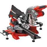EINHELL Sega a batteria con taglio a trazione e a ingletto TE-SM 36/8 L Li-Solo, 36 Volt (2x18V), Sega mitra/Troncatrice rosso