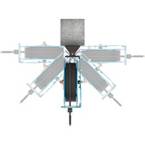 Hazet Avvolgitubo aperto 9040OS-10, 20 metri, Tubo per aria compressa blu