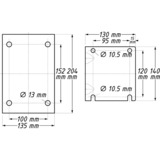Hazet Avvolgitubo aperto 9040OS-10, 20 metri, Tubo per aria compressa blu