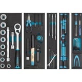 Hazet Cassetta degli attrezzi in metallo 190/79, con inserti, Set di strumenti blu/Nero