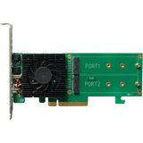 HighPoint SSD6202A controller RAID PCI Express x8 3.0 8 Gbit/s, Scheda di interfaccia PCI Express 3.0, PCI Express x8, 0, 1, 8 Gbit/s, 2 canali, 920,585 h