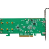 HighPoint SSD6202A controller RAID PCI Express x8 3.0 8 Gbit/s, Scheda di interfaccia PCI Express 3.0, PCI Express x8, 0, 1, 8 Gbit/s, 2 canali, 920,585 h