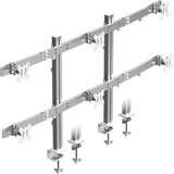 ICY BOX Damond Stand 666, Base per monitor argento