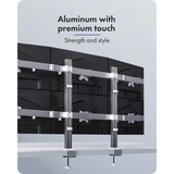 ICY BOX Damond Stand 666, Base per monitor argento