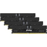 Kingston FURY FURY 128GB 6000MT/s DDR5 ECC Reg CL32 DIMM (Kit da 4) Renegade Pro XMP, Memoria Nero, 128 GB, 4 x 32 GB, DDR5, 288-pin DIMM, Nero