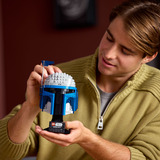 LEGO Star Wars 75408 Casco di Jango Fett, Modellino per Adulti da Costruire con Supporto, Targhetta e Antenna, Regalo per Fan, Giochi di costruzione Modellino per Adulti da Costruire con Supporto, Targhetta e Antenna, Regalo per Fan, Set da costruzione, 18 anno/i, Plastica, 616 pz, 861 g