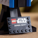 LEGO Star Wars 75408 Casco di Jango Fett, Modellino per Adulti da Costruire con Supporto, Targhetta e Antenna, Regalo per Fan, Giochi di costruzione Modellino per Adulti da Costruire con Supporto, Targhetta e Antenna, Regalo per Fan, Set da costruzione, 18 anno/i, Plastica, 616 pz, 861 g