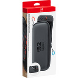 Nintendo 10015104 custodia per console portatile Custodia rigida Nero, Borsa Nero, Custodia rigida, Nintendo, Nero, Nintendo Switch 2, Cerniera, 142 mm