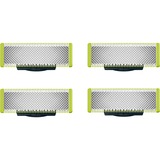 Philips Norelco OneBlade OneBlade QP240/50 Lama di ricambio argento/verde chiaro, Testina per rasatura, 4 testina/e, Argento, Metallo, Philips, Norelco OneBlade