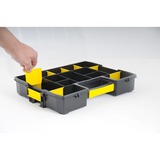 Stanley Borsa porta attrezzi Organizer Sort Master Junior, Cassetta portautensili Nero/Giallo, Scatola per minuteria, Nylon, Nero, Trasparente, Giallo, 67 mm, 375 mm, 292 mm