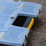 Stanley Borsa porta attrezzi Organizer Sort Master Junior, Cassetta portautensili Nero/Giallo, Scatola per minuteria, Nylon, Nero, Trasparente, Giallo, 67 mm, 375 mm, 292 mm